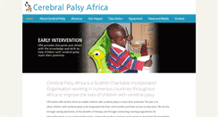 Desktop Screenshot of cerebralpalsyafrica.org