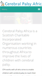 Mobile Screenshot of cerebralpalsyafrica.org