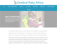 Tablet Screenshot of cerebralpalsyafrica.org